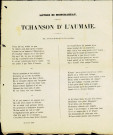 Texte anonyme de la Tchanson d'l'Aumaïe, écrite à l'occasion de la loterie de Moncrabeau. (24 février 1850)