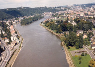 Vue aérienne de Namur et de Dave