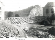 Pont provisoire et construction du pont