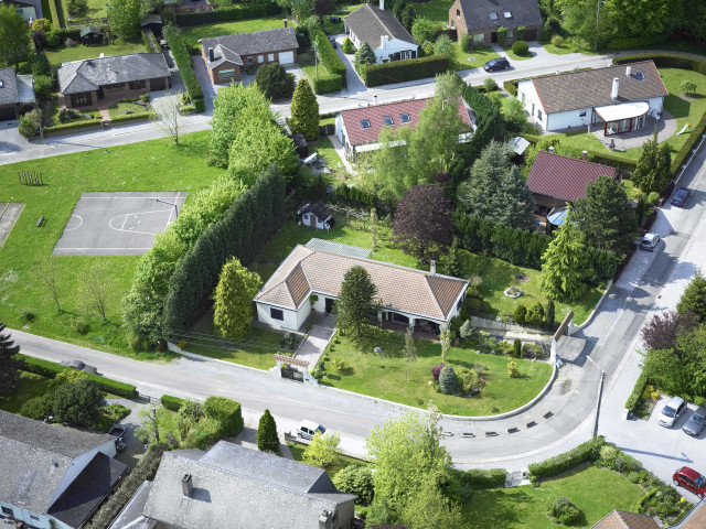 Gerpinnes. Vues aériennes des habitations.