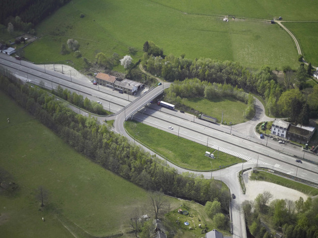 Nassogne. Bande. Echangeur Bande - N4.