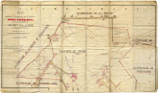 Plan parcellaire de la concession des mines de houille de Bonne Espérance, située sous la commune de Montigny sur Sambre...