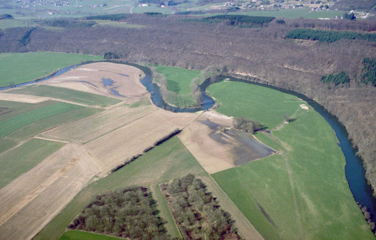 Durbuy. Grandhan. Bassin écrêteur "La Bouverie" et "Sur Coreu".