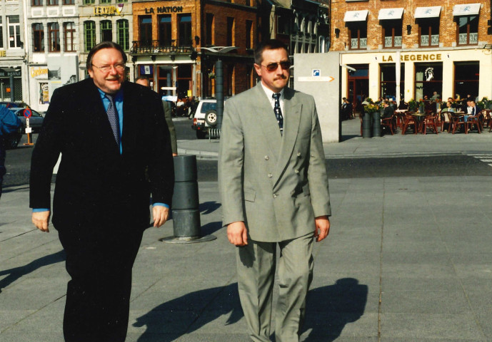 Frasnes-lez-Anvaing. Hacquegnies. Inauguration du tronçon de la A8.