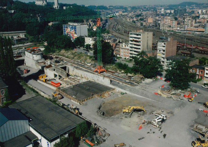 Liège. Kinkempois. Evolution des travaux de la jonction E25 - E40 (10).