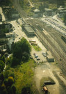 Ciney. Station SNCB et gare des bus.