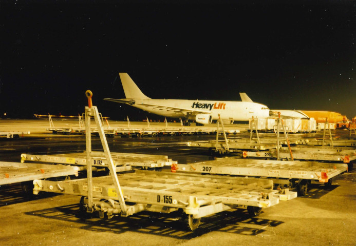 Grâce-Hollogne. Bierset. TNT. Affrétage de nuit.