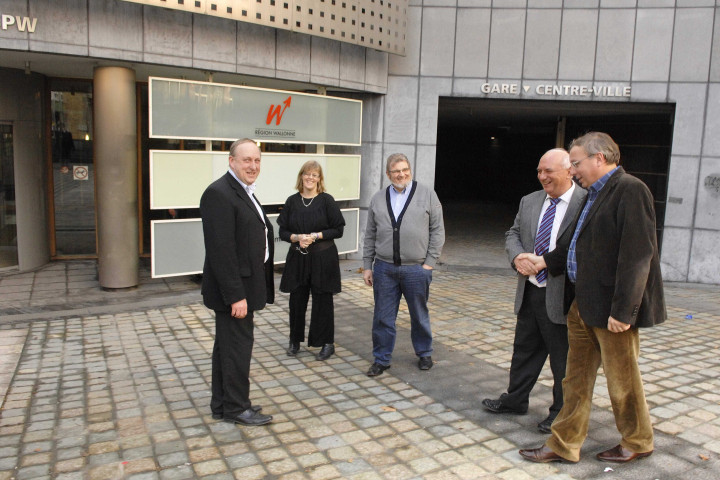 Namur. Cap Nord. Inauguration d'une salle de gym par M. le ministre Antoine.