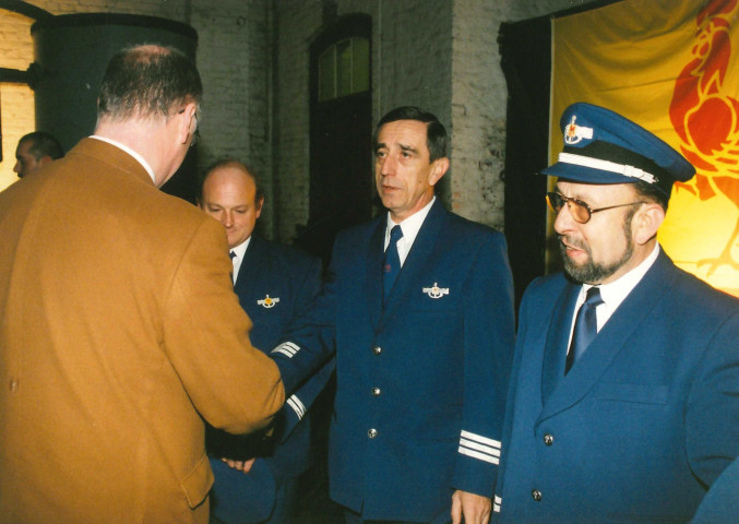 Le Roeulx. Rencontre du Ministre Lebrun et du personnel du MET et de la compagnie CI Centre. (UNESCO).