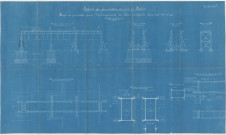 Société de construction du port de Bahia.Projet de passerelle pour l'embarquement des blocs artificiels.