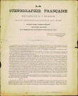 Bulletin de souscription à la Sténographie française, ouvrage écrit par D.-J. Bridoux, de Namur.