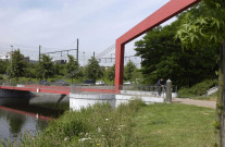 Liège. Angleur. Canal de l'Ourthe. RAVeL. Aménagements et activités.