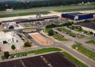 Charleroi. Gosselies. Nouvelles installations de l'aéroport de Charleroi South Airport.