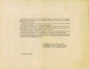 Réponse de Charles Zoude, L. de Monge, substitut et conseiller provincial, et Armand Wasseige à un article du journal L'Éclaireur dans lequel ils sont désignés «comme les fauteurs de la candidature de M. Dury