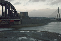 Liège. Ile Monsin. Travaux.