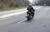 Floreffe. RN 90. Aménagements de sécurisation pour véhicules à deux roues.