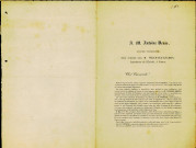 Compliment prononcé à l'occasion de la remise d'une décoration à Antoine Denis, ouvrier typographe et chef d'atelier chez Wesmael-Legros. Une note manuscrite date ce document de 1852.