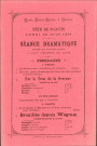 Programme de la séance dramatique donnée, le 22 juin 1891, par d'anciens élèves de l'école Saint-Louis de Namur, à l'occasion de la Saint-Louis.