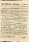 Arrêté des représentants du peuple près les armées du Nord et De Sambre et Meuse Laurent et Levasseur de la Sarthe défendant toute réquisition non ordonnée par la République. Modalités et sanctions. Signé Coppoy.