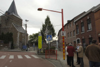 Blégny. Mortier. Inauguration dans une école par M. le ministre Daerden.