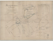 Plan de la Concession de Peronnes et de l'extension demandée sur le territoire de St Vaast.