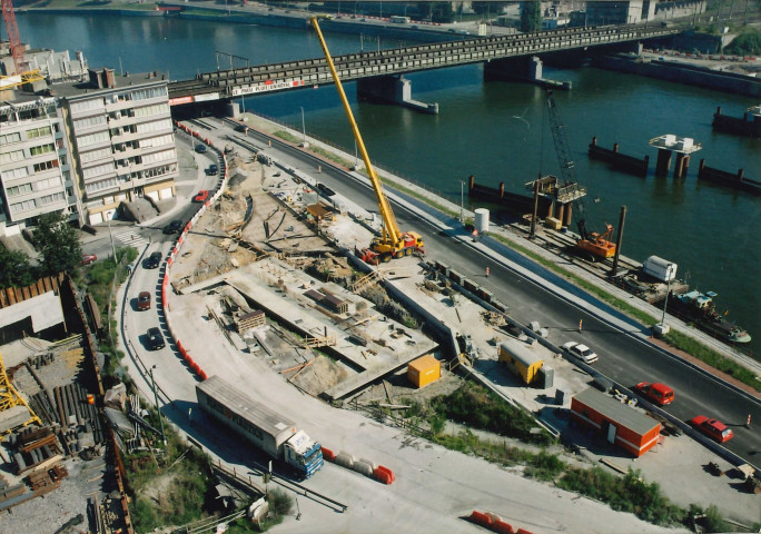 Liège. Kinkempois. Evolution des travaux de la jonction E25 - E40 (10).