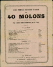 Affiche annonçant une soirée « moncrabeautienne » qui sera donnée, le 24 janvier 1856, au profit des pauvres.