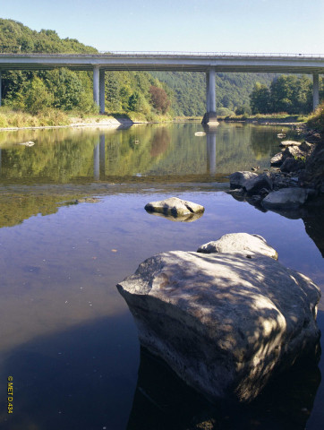 Bouillon. RN 89. Viaduc au-dessus de la Semois.