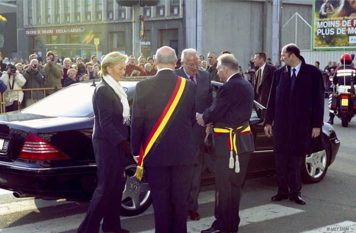 Hôtel de Ville. Accueil et réception du couple royal.