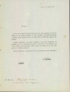 Invitation du Conseil communal, adressée à Jules Borgnet, à prendre part à la souscription ouverte à l'occasion du banquet offert au Roi et à la famille royale, le 10 octobre 1869, à la salle des concerts du théâtre de Namur.
