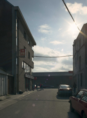 Namur. Emplacement des futurs bureaux du Ministère de l'Équipement et des Transports, boulevard du Nord.