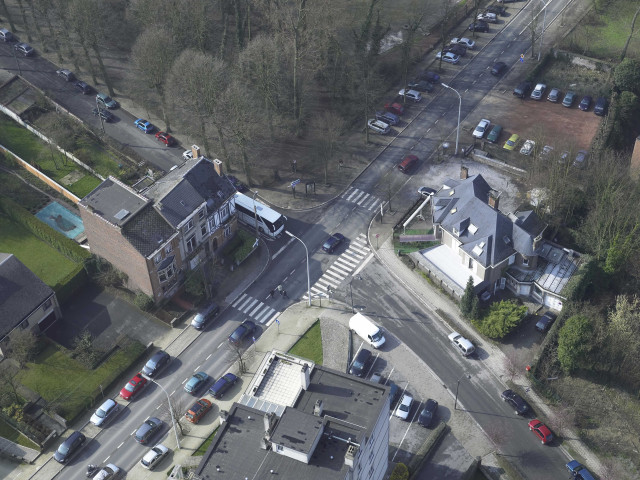 Nivelles. Carrefour Boulevard de la Dodaine.