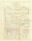 Plan de la Concession du Charbonnage des Produits sur les territoires de Jemmapes et Quaregnon.