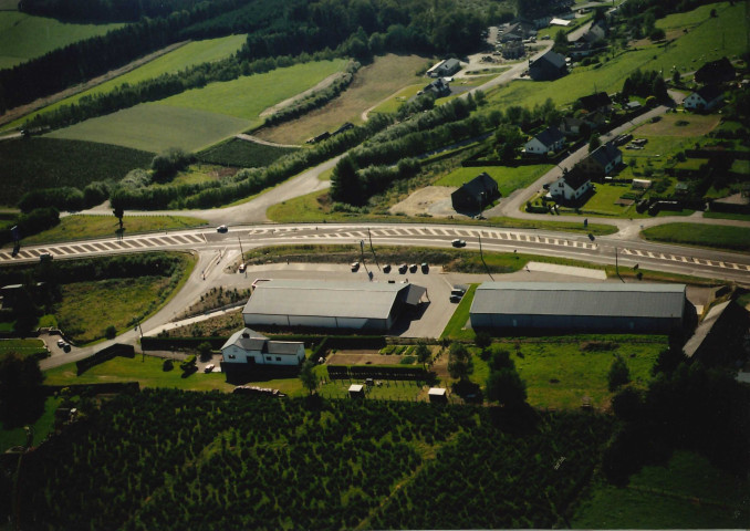 Bouillon. Sensenruth. Carrefour du "Curlo" des RN 89 et 828.