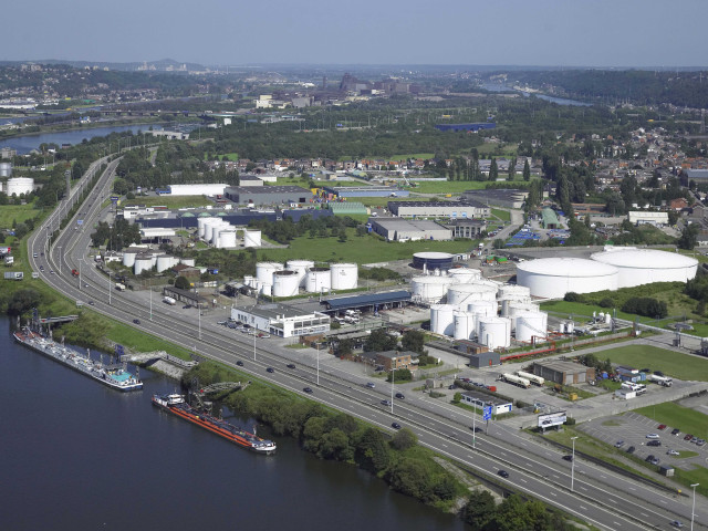 Liège. Wandre. Port autonome de Liège. Vues aériennes.