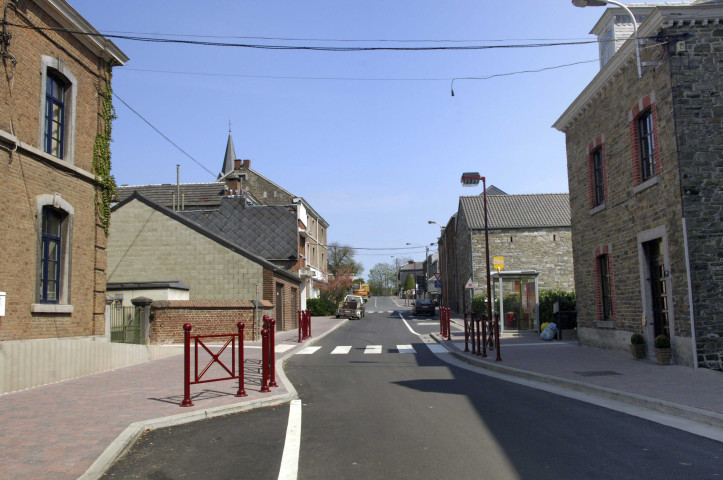 Hamoir. Aménagements pour vélos.