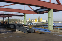 Saint-Ghislain. Hautrage et Villerot. Canal Nimy-Blaton. Construction du nouveau pont-route.