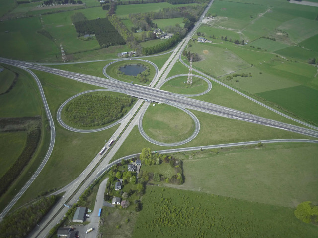 Bastogne. N4. Vues aériennes.