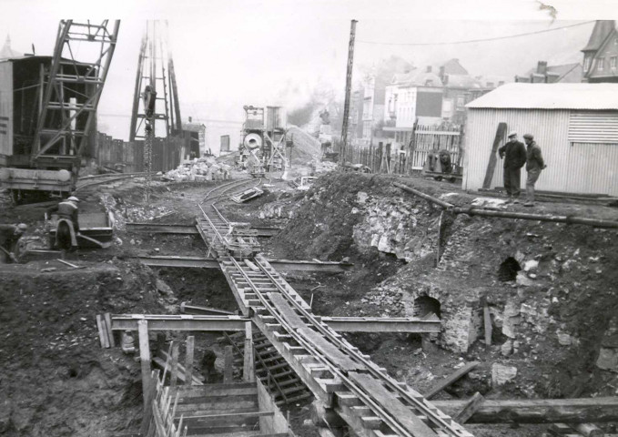 Travaux sur les quais de la Meuse