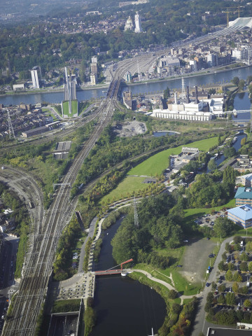 Liège. Angleur. Vues aériennes.