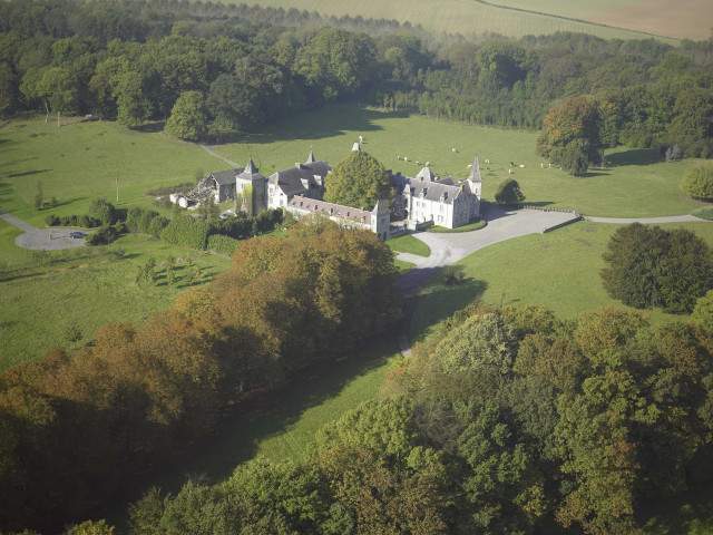 Andenne. Thon Samson. Vues aériennes.