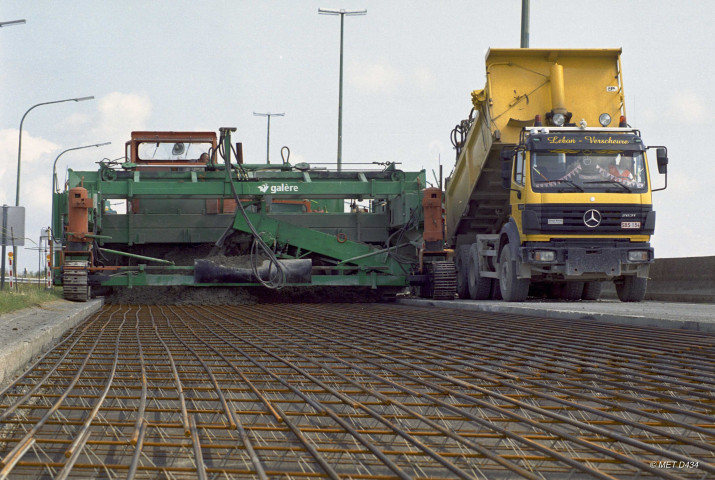 Vaux-sur-Sure. Travaux de réhabilitation des autoroutes E25 et E411.