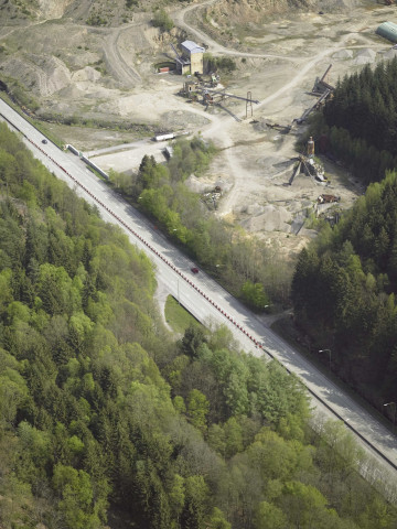 Tenneville. N4, N89, N843 et N889. Echangeur de Champlon.