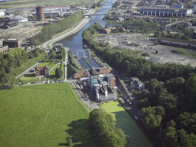 La Louvière. Canal du Centre. Ascenseur n°1 d'Houdeng-Goegnies.