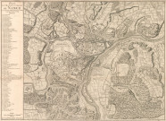 Plan des Villes, Forts et Châteaux de Namur.
Levé Sur les Lieux, et Mis au jour par le Sr Jaillot, Géographe Ordinaire du Roy.
A Paris chez le Sieur Jaillot, Géographe Ordinaire du Roy Quay et à côtté les Grands Augustins, Avec Privilège. 1746