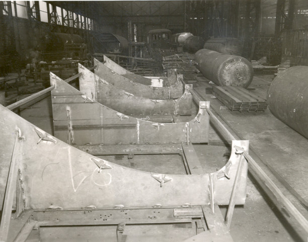 Fabrication des vannes du barrage éclusé d'Ampsin-Neuville