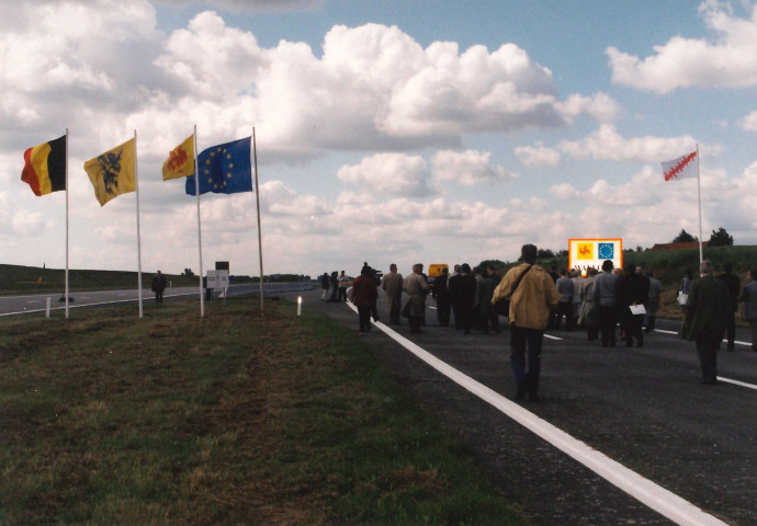 Mouscron. Dottignies Inauguration et ouverture officielle de l'A 17.