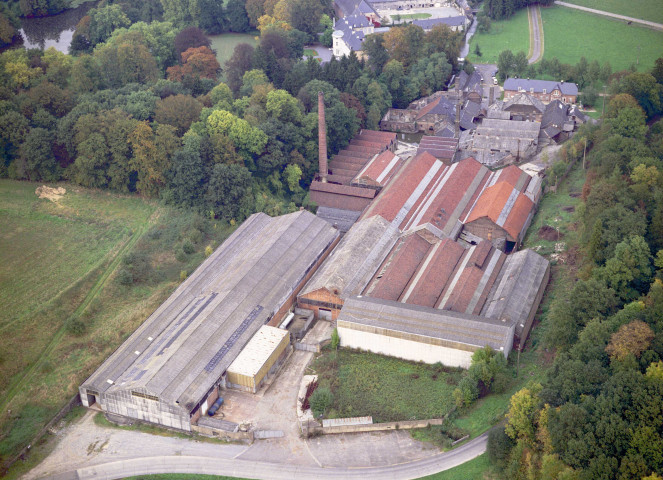 Anhée. Ruines des usines de Moulins.