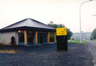 Braine-le-Comte. Ronquières. Accueil et visite de M. le Ministre Daerden d'une drague en activité sur le canal.