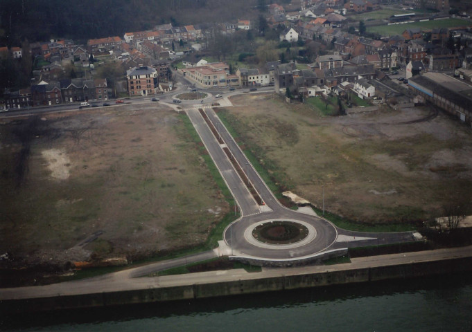 Andenne. Nouveaux giratoires à Seilles.